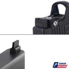 Sight Set for Glock MOS w/ Leupold DeltaPoint Pro, Fixed Co-Witness, by Dawson Precision®